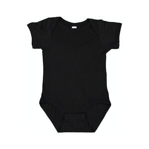 Rabbit Skin Black Short Sleeve One-Piece Onesie Baby Size 12 Months 12M